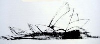 The competition winning drawing for the Opera House design