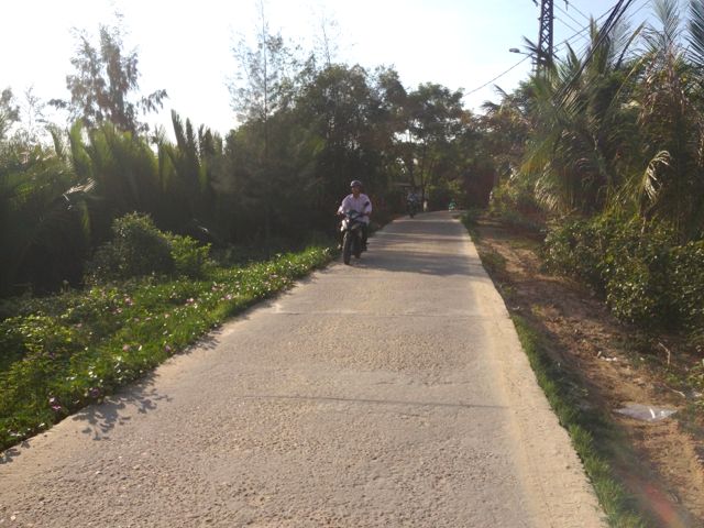 When in Vietnam last year I was impressed by the well built and maintained road network designed for bikes & pedestrians. 